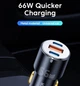 Автомобильное зарядное устройство Essager City Dual Car Charger 66W Black (ECC2C1A-FF01) - изображение 6