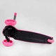 Детский самокат Best Scooter LK-61022. Подсветка деки, колес и дисков, PU колеса, съемный руль. Розовый - изображение 4