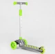 Дитячий самокат Best Scooter LK-70111. Підсвічування деки, коліс та дисків, PU колеса, знімне кермо. Зелений - зображення 6