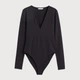 Боди-футболка женская H&M 1089775arl XS Черная (PS2030000283538) - изображение 1