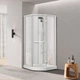 Душевой бокс DUSEL AVENUE White Matt 95x95x210 стекло прозрачное, профиль белый, без крыши - изображение 2
