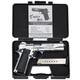 Стартовый пистолет Colt 1911, KUZEY 911#6 Matte Chrome Plating, Engraved/Black Grips, Сигнальный пистолет под холостой патрон 9мм, Шумовой - изображение 3