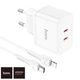 Зарядное устройство Hoco 2xType-C 35W PD + кабель Type-C-Lightning N29 TWhite (N29_IP) - изображение 4