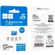 Карта памяти HOCO MicroSDXC 32gb Class 10 (A2/3, TFcard, V30, XC1) універсальний носій інформації внутрішня пам'ять портативних пристроїв Синій - изображение 2
