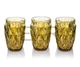 Набір кольорових склянок 6шт Glassware 270 мл Жовтий EK12014 - зображення 1