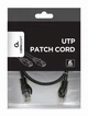 Патч корд Cablexpert PP6U-0.5M/BK, UTP, категорія. 6, литий, 50u" штекер із фіксатором, 0.5 м, чорний - зображення 3