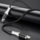 Кабель Borofone BX79 Silicone USB Type-C to Lightning, поддержка быстрой зарядки PD 20W / 3A, передача данных, силиконовая оплетка, 1 м, Black - изображение 4