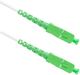 Patchcord optyczny Lanberg SM SC/APC - SC/APC Simplex G657b3 3 mm 5 m White (FO-SASA-SS31-0050-WH) - obraz 1