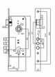 Корпус замку YUTL 8545 3R хром - зображення 2