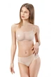 Комплект женский топ и трусики-слипы из сеточки в горошек и кружева Lingerie Жасмин 2002+276-1294г L - изображение 1