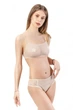 Комплект женский топ и трусики-слипы из сеточки в горошек и кружева Lingerie Жасмин 2002+276-1294г L - изображение 2