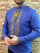 Вишиванка чоловіча, КОЛОСКИ 54-56 синій (30) - изображение 6