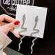 Сережки біжутерія jeweston змія срібна - зображення 7