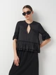 Блузка женская H&M 0589412_черн 34 Черная (KZ2000001253465_KAY2000001253465) - изображение 1