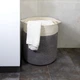 Корзина для хранения текстильная с ручками, белый/серый MVM TH-15 GRAY/WHITE - изображение 2