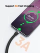 ​Кабель CableCreation USB A 2.0 to USB-C 3А, 480Mbps, 0.15м - изображение 4