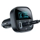 Автомобільний зарядний пристрій ACEFAST B5 101W (2C+A) metal car charger with OLED smart display (AFB5B) - зображення 3
