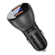 Автомобильное зарядное устройство ACEFAST B7 metal 45W (USB-A + USB-A) with digital display (AFB7B) - изображение 1