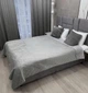 Велюровое двустороннее покрывало Dekor Grey 150х220 Полуторный Серый - изображение 1