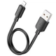 Кабель HOCO X96 USB to Lightning 12W 2.4A 0.25 м Black - зображення 2