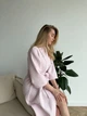 Халат женский вафельный COSY с шалевым воротником M светло-лиловый (304) - изображение 8