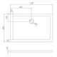 Душевой поддон Volle Benita 120x80x5 см PUF white 1017.073120 - изображение 2