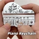 Мини Музыкальный Инструмент Music Piano Keychain Фортепиано Брелок 6 см (00234) - изображение 2