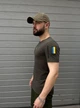 Чоловічі футболки з патріотичним принтом ТРИЗУБ із липучками Intruder 0154 M Хакі (AT-0154/02 B ) - зображення 2