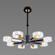 Светодиодные акриловые люстры Sirius N 3705-8 BLACK GD - изображение 1