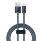 Кабель Baseus для iPhone 14 13 12 11 - USB - Lightning 1m (CALD000416) серый - изображение 3