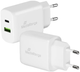 Ładowarka Mediarange USB/USB-C 25W/FAST White (MRMA112) - obraz 1