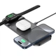 Зарядка Qi HOCO Step 3-in-1 wireless fast charger CQ5 (iWatch) |22.5 W Total| черная - изображение 3