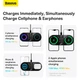 Зарядка Qi Baseus Digital LED Display 2in1 Wireless Charger Universal version |20W| Колір Black - зображення 12