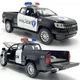Іграшкова поліцейська машина Автопром Chevrolet Colorado металева поліцейська машинка масштаб 1:31 - зображення 6