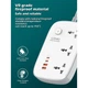 Подовжувач мережевий Ldnio SC3416 3 Sockets USB Type-C 65W White - зображення 3
