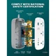 Подовжувач мережевий Ldnio SC3416 3 Sockets USB Type-C 65W White - зображення 4