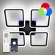 Светильник потолочный светодиодный LUMINARIA LOOK RGB 120W 4Q 540/70 BLACK 220V IP20 с пультом ДУ - изображение 1