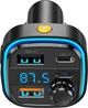 Автомобильный FM Модулятор XO BCC08 15.3W порты 2 USB + TypeC Black (35088) - изображение 2