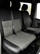 Авточохли комбіновані Pok-ter Unico 1 + 2 PEUGEOT EXPERT (2007-2016) еко шкіра + алькантара з сірою вставкою - зображення 2