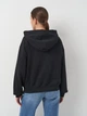 Толстовка на молнии с капюшоном женская New Balance Small Logo WJ41501BK L Черная (197375432038) - изображение 2
