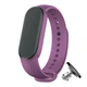 Силиконовый ремешок MRK для фитнес браслета Xiaomi Mi Band 6/5 пурпурный (15) с металлической кнопкой (mrk3133) - изображение 1