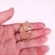 Брошь-значок BROCHE бижутерия Животные Капибара с кофе коричневая BRGV114064 - изображение 5