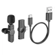 Беспроводной петличный микрофон Borofone BFK12 для телефона (Type-C, с ресивером) - Черный - изображение 5