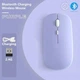 Беспроводная мышка Magic Без подсветки USB зарядка бесшумная со встроенным аккумулятором Bluetooth+2.4G 343 Фиолетовый - изображение 2
