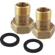 Комплект штуцерів 3/4″Вх1/2″ З латунний LR433L OPTIMUM - зображення 1