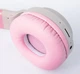 Дитячі Bluetooth навушники з вушками котика Hoco W27 (Сіро-рожеві) - изображение 2