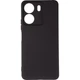 Чехол Fiji Full Soft Premium для Xiaomi Redmi 13C противоударный бампер с микрофиброй Black - изображение 2