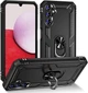 Чехол Fiji Defence для Samsung Galaxy A14 (A145 / A146) защитный бампер с кольцом подставкой Black - изображение 1