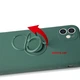 Чехол Fiji Holder Ring для Xiaomi Redmi 12C бампер с кольцом подставкой Dark Green - изображение 3