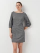 Сукня коротка осіння жіноча H&M 0916725_ч.б.клетка 34 Чорна з білим (KAY2000001239544) - зображення 1